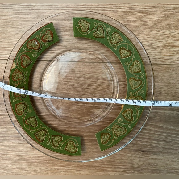 MCM Green & Gold Ivy Leaf Bowl & Plate - Picture 4 of 10